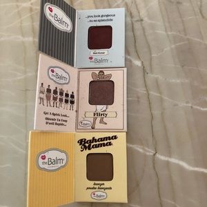 The balm eyeshadows (2) and bronzer (1).